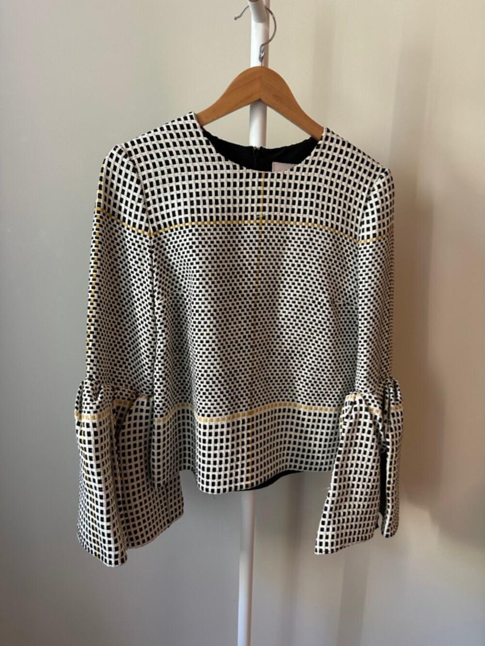 Roksanda Intricately Woven Silk-Lined Top, UK 10 (US 4)